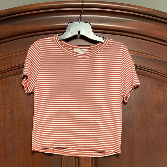 Caution To The Wind Tops - Caution to the Wind short sleeve striped top
